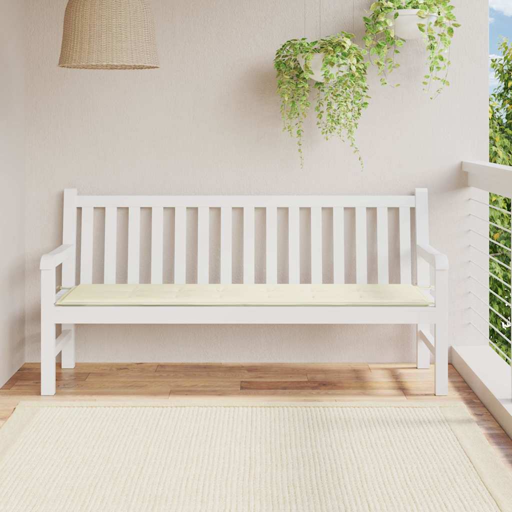Gartenbank Auflage Creme 180 cm