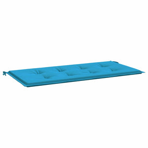 Blaue Gartenbank Auflage 100x50 cm