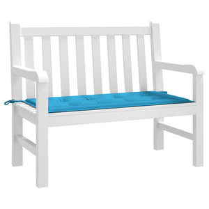 Blaue Gartenbank Auflage 100x50 cm