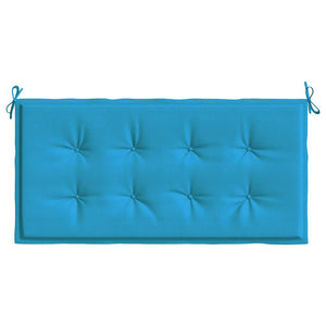 Blaue Gartenbank Auflage 100x50 cm