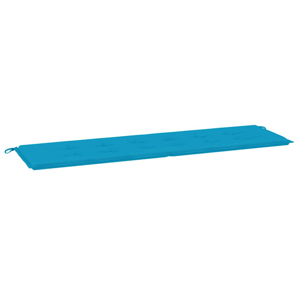 Blaue Gartenbank Auflage 180 cm