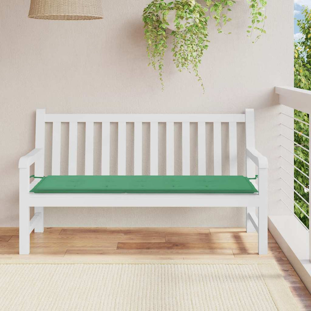 Grüne Gartenbank Auflage 150 cm Oxford-Gewebe