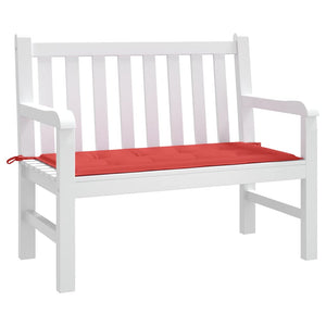 Rote Gartenbank Auflage 100x50 cm