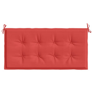 Rote Gartenbank Auflage 100x50 cm
