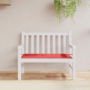 Rote Gartenbank Auflage 100x50 cm
