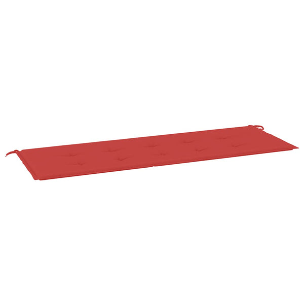 Rote Gartenbank Auflage 150x50 cm