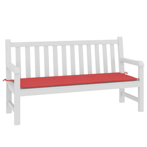 Rote Gartenbank Auflage 150x50 cm