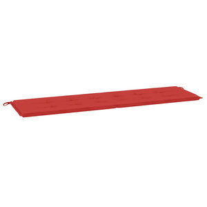 Rote Gartenbankauflage 180 cm Oxford-Gewebe