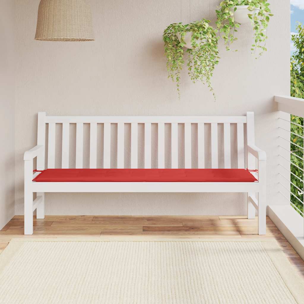 Rote Gartenbankauflage 180 cm Oxford-Gewebe