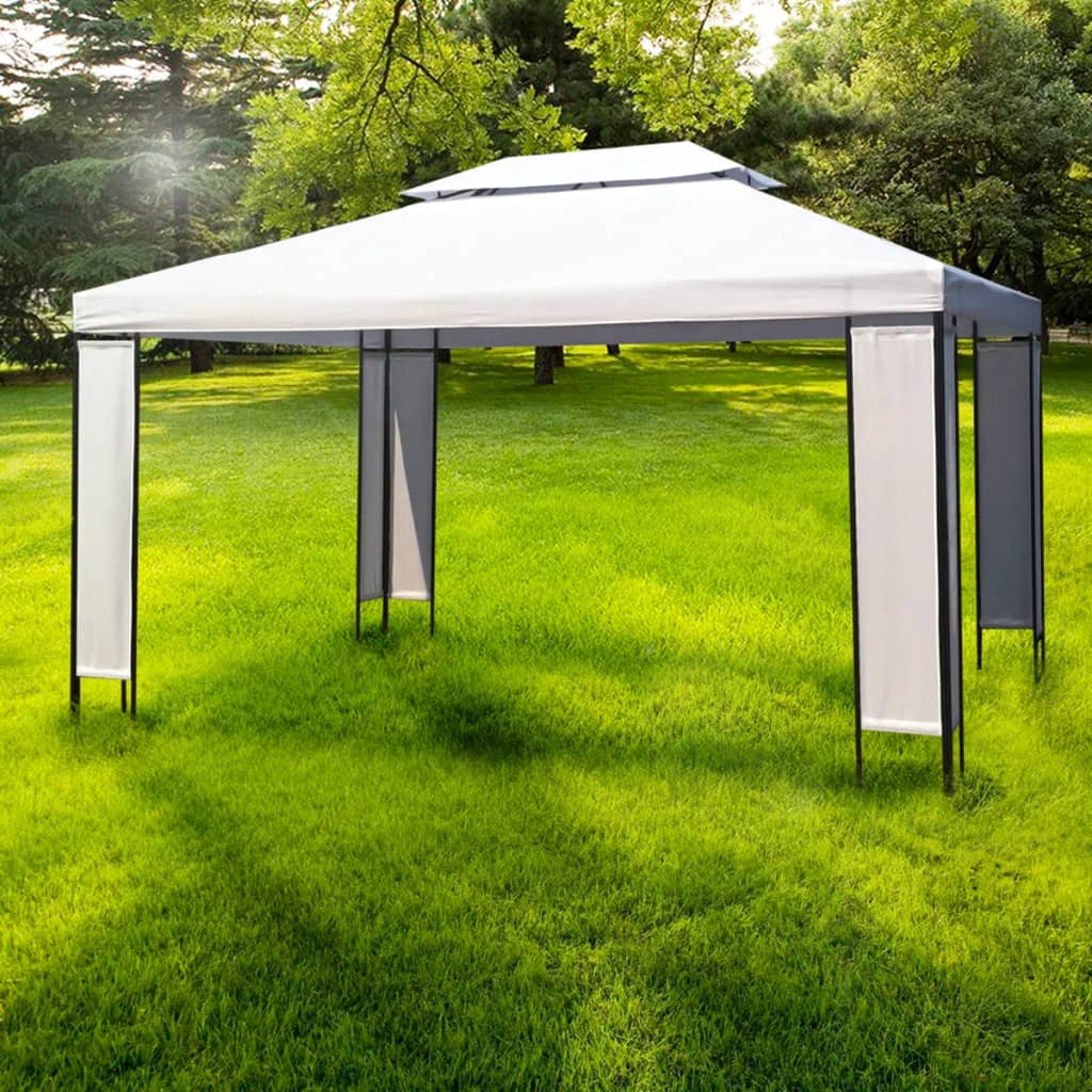 Gartenpavillon Weiß 3x4 m