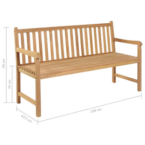 Teak Gartenbank 150 cm