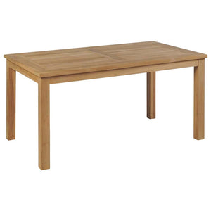 Couchtisch Teak Massivholz 90x50 cm