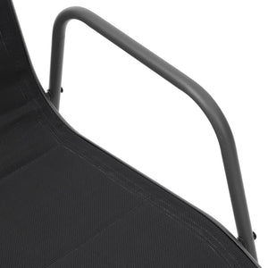 Gartensessel 6er Set Schwarz