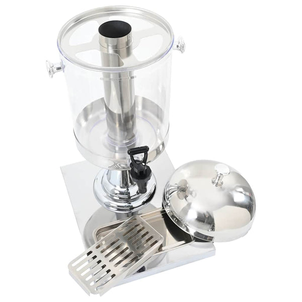vidaXL Stainless Steel Drink Dispenser 8 Liters