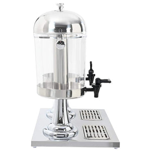 vidaXL Double Beverage Dispenser Stainless Steel 2 x 8 Liter