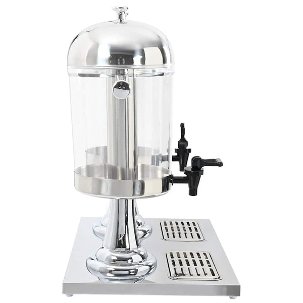 vidaXL Double Beverage Dispenser Stainless Steel 2 x 8 Liter
