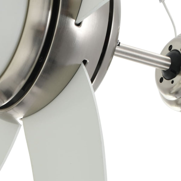 vidaXL Decorative Ceiling Fan with Light 128 cm White