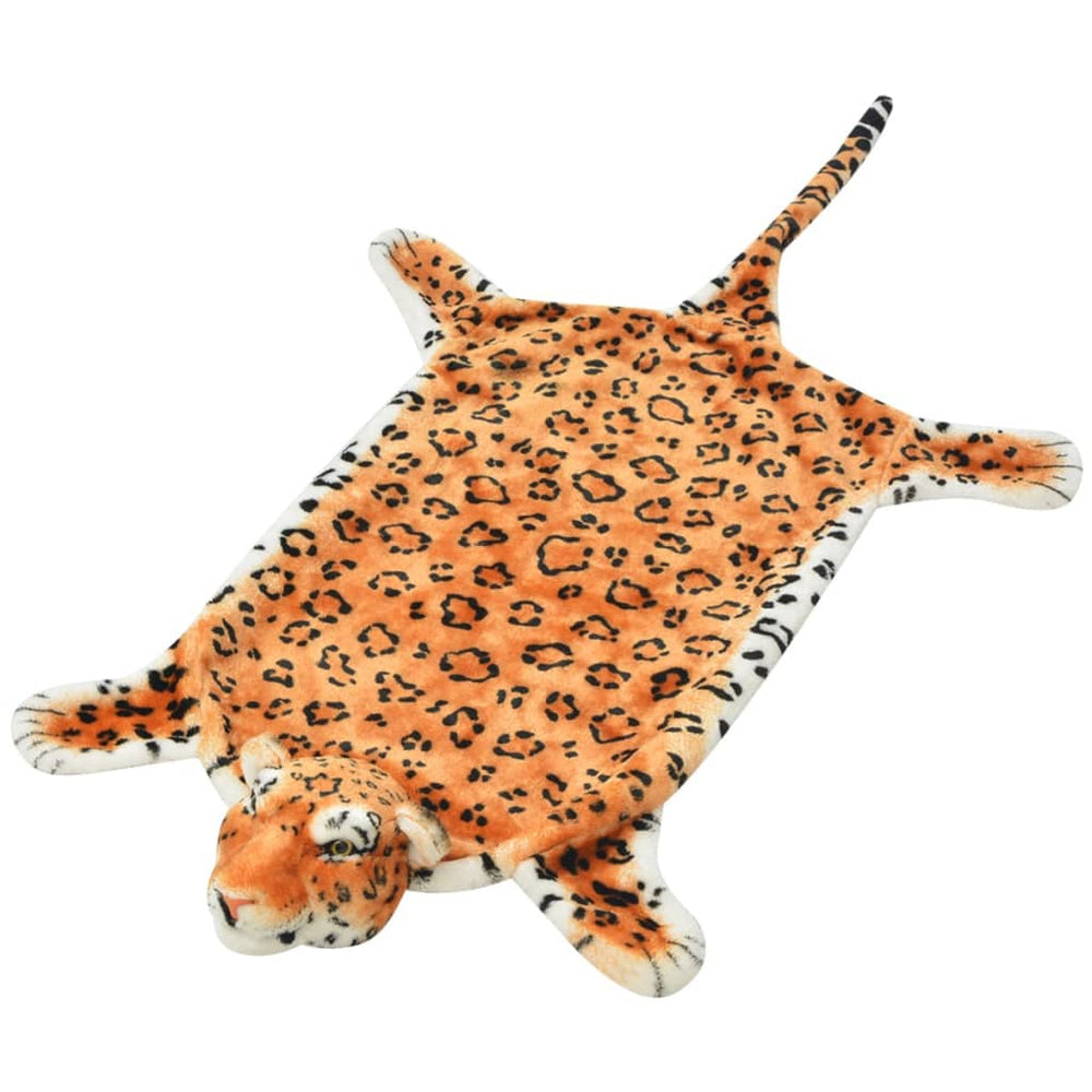 Leopardenfell Teppich Braun 139 cm