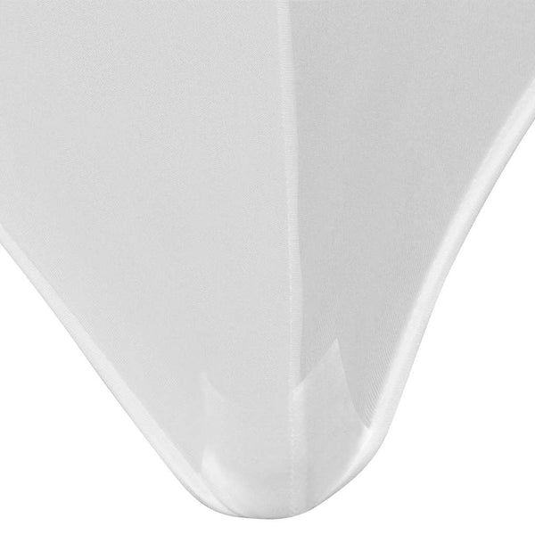 vidaXL Stretch Table Cover 2 pcs. 183 x 76 x 74 cm White