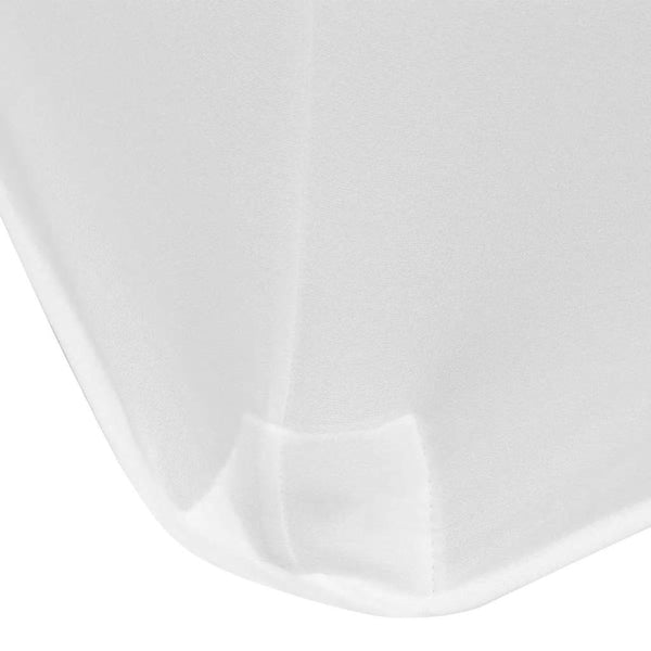 vidaXL Stretch Tablecloth 2 pcs. 243 x 76 x 74 cm White