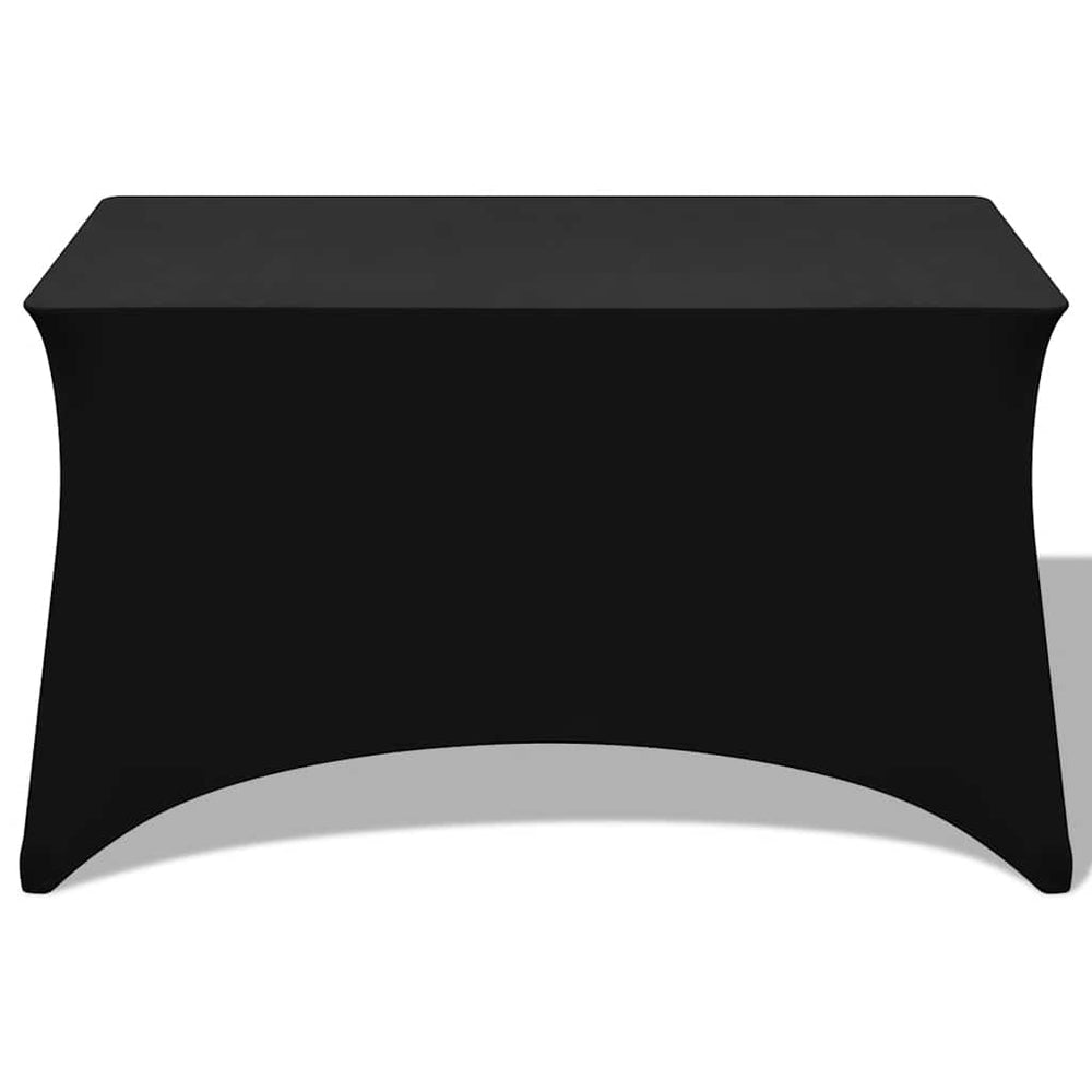vidaXL Stretch Table Cover 2 pcs. 120 x 60.5 x 74 cm Black