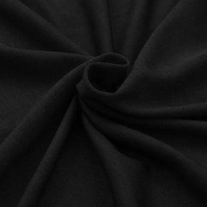 vidaXL Stretch Tablecloth 2 pcs. 183 x 76 x 74 cm Black