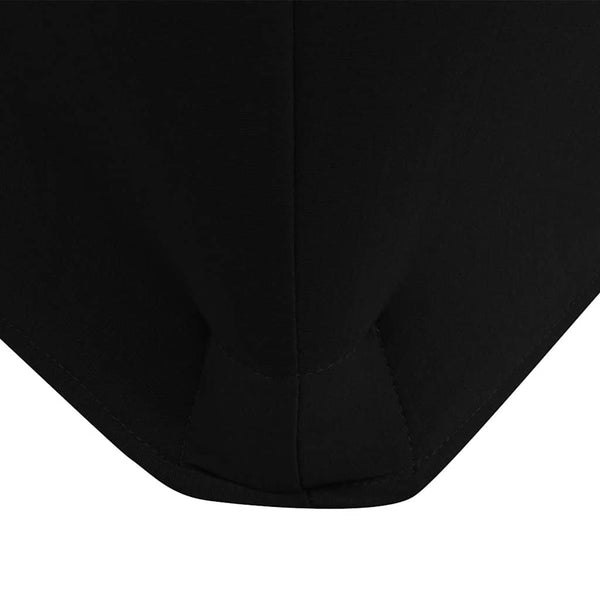 vidaXL Stretch Tablecloth 2 pcs. 243 x 76 x 74 cm Black
