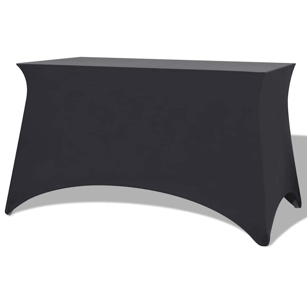 vidaXL Stretch Tablecloth 2 pcs. 243 x 76 x 74 cm Anthracite