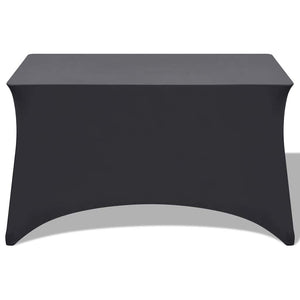 vidaXL Stretch Tablecloth 2 pcs. 243 x 76 x 74 cm Anthracite