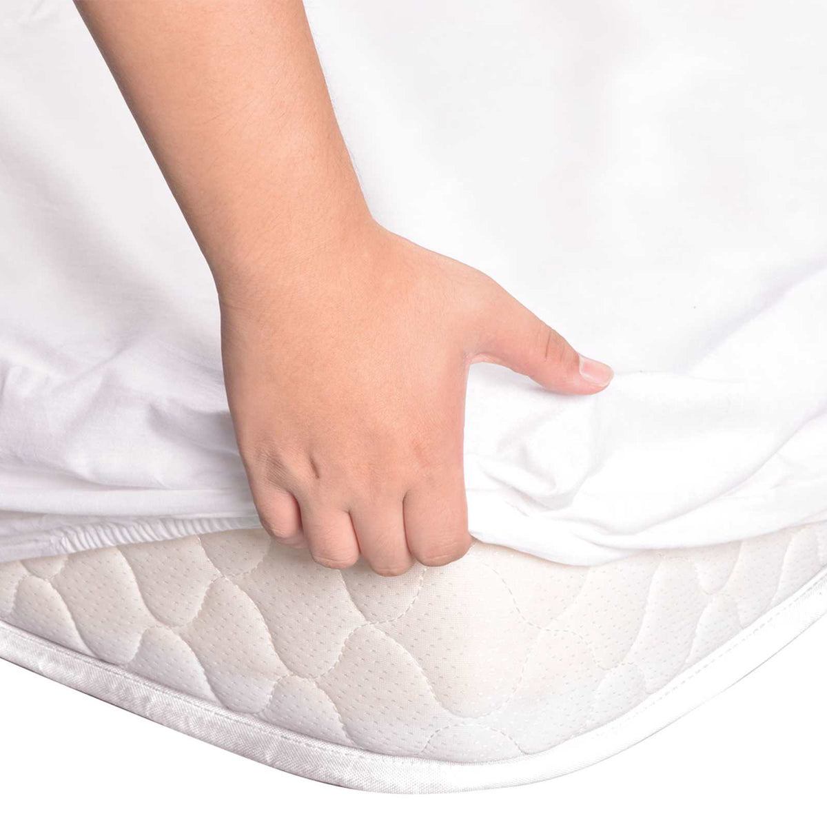vidaXL Fitted Sheet White 200 x 160 cm Cotton