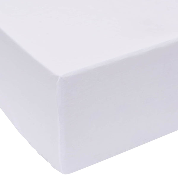 vidaXL Fitted Sheet White 200 x 160 cm Cotton