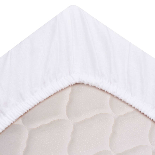 vidaXL Fitted Sheet White 200 x 160 cm Cotton