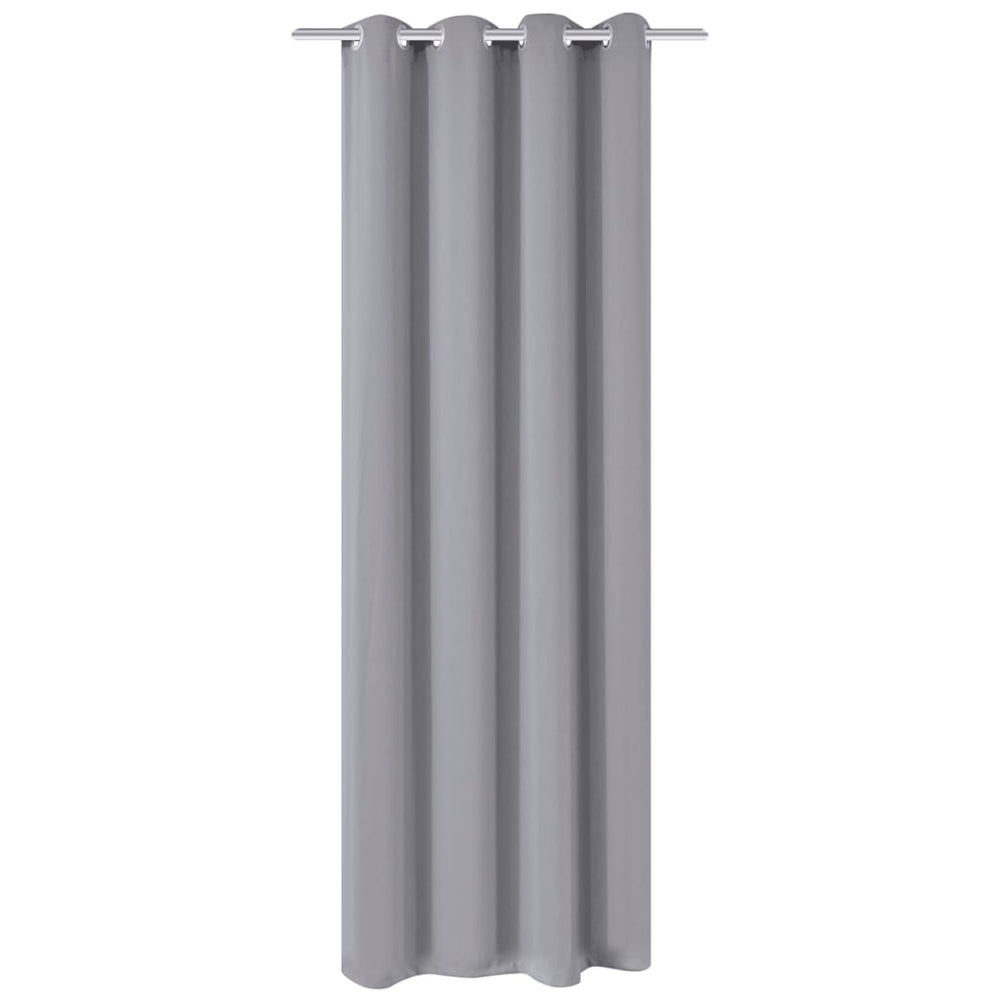 vidaXL Blackout Curtain with Metal Eyelets 270 x 245 cm Grey
