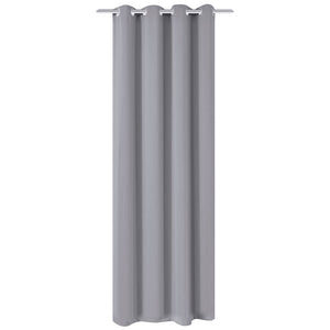 vidaXL Blackout Curtain with Metal Eyelets 270 x 245 cm Grey