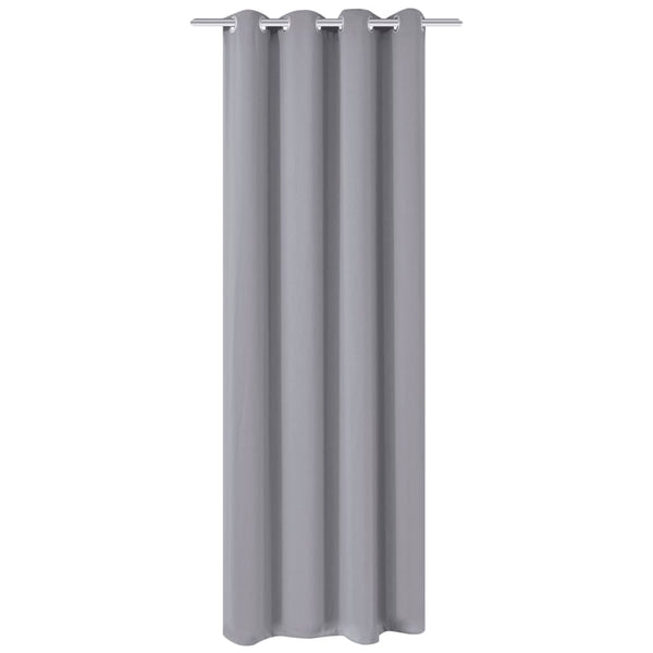 vidaXL Blackout Curtain with Metal Eyelets 270 x 245 cm Grey