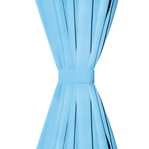 vidaXL Blackout Curtains 2 pcs. with Metal Eyelets 135 x 175 cm Turquoise