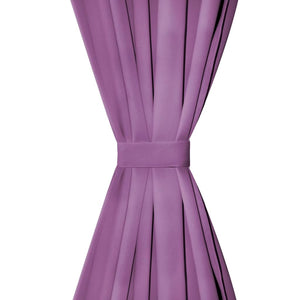vidaXL Curtains Micro Satin 2 pcs. with Loops 140x225 cm Purple