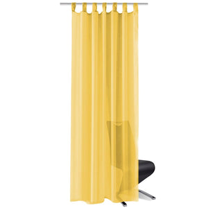 vidaXL Voile Curtains 2 pcs. 140 x 175 cm Yellow