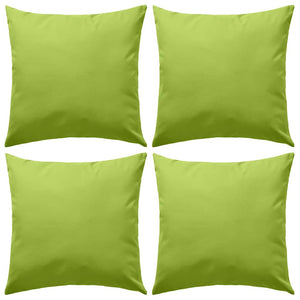 vidaXL Garden Cushions 4 pcs. 45 x 45 cm Apple Green