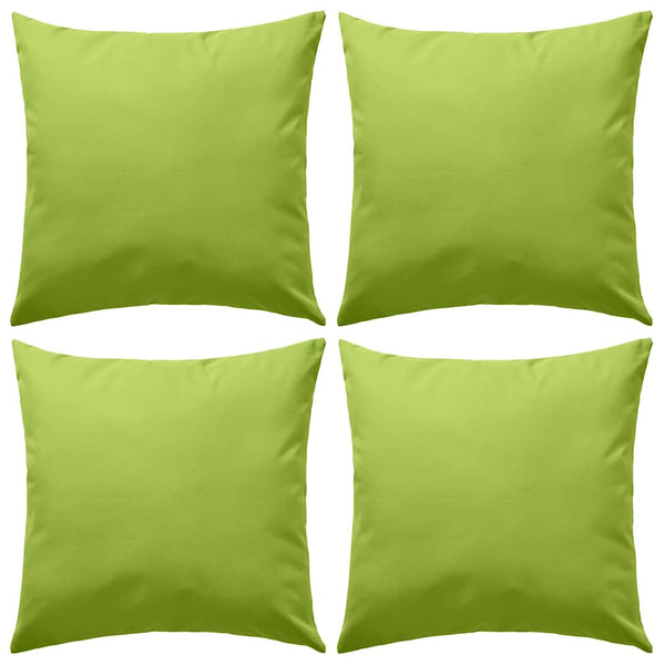 vidaXL Garden Cushions 4 pcs. 45 x 45 cm Apple Green