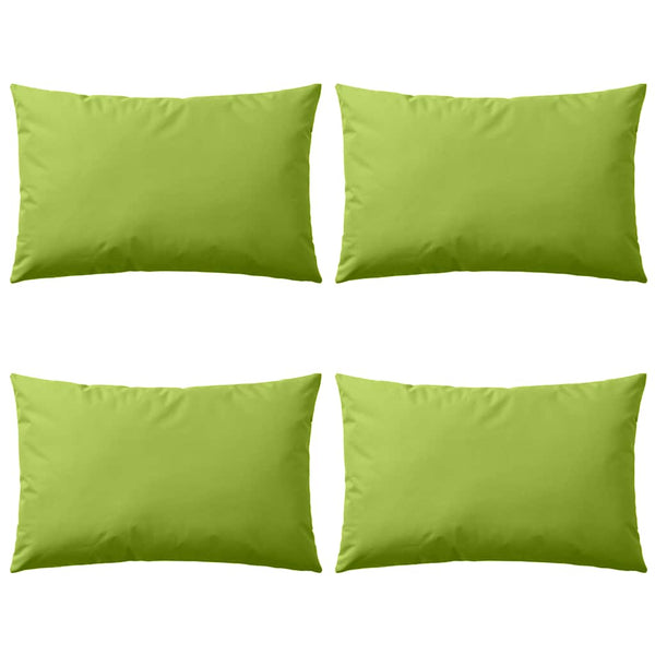 vidaXL Garden Cushions 4 pcs. 60 x 40 cm Apple Green