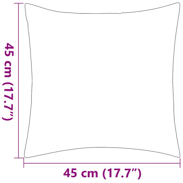 vidaXL Garden Cushions 2 pcs. 45 x 45 cm Grey