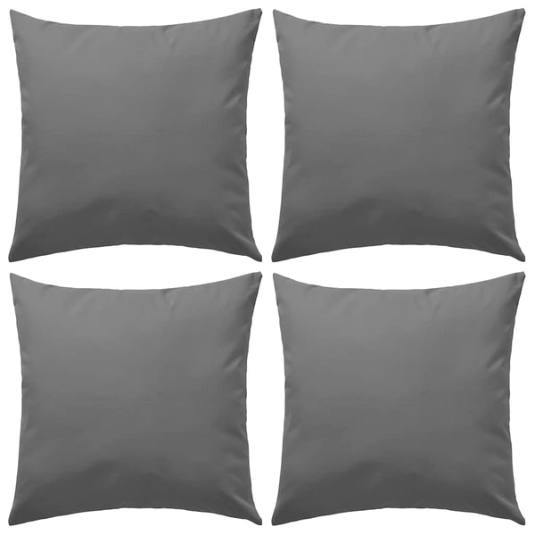vidaXL Garden Cushions 4 pcs. 45 x 45 cm Grey