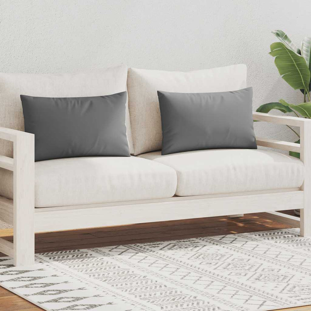vidaXL Garden Cushions 2 pcs. 60 x 40 cm Grey