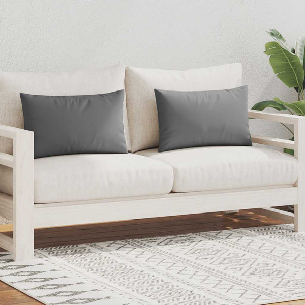 vidaXL Garden Cushions 2 pcs. 60 x 40 cm Grey
