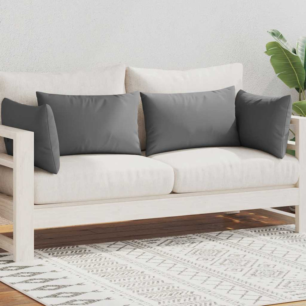 vidaXL Garden Cushions 4 pcs. 60 x 40 cm Grey