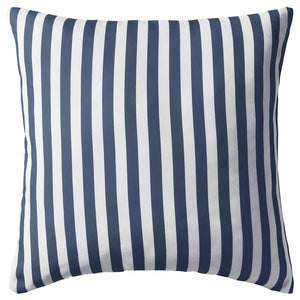 vidaXL Garden Cushions 2 pcs. Striped Pattern 45 x 45 cm Navy Blue