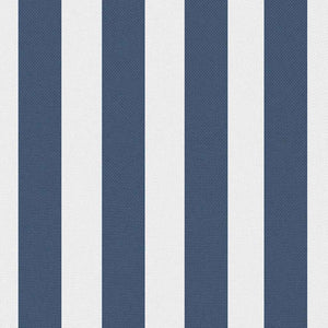 vidaXL Garden Cushions 2 pcs. Striped Pattern 45 x 45 cm Navy Blue