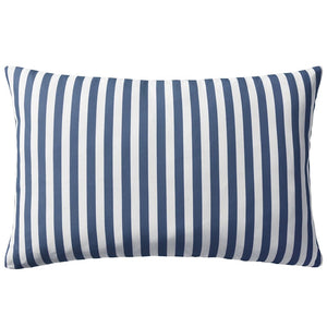 vidaXL Garden Cushions 2 pcs. Striped 60 x 40 cm Navy Blue