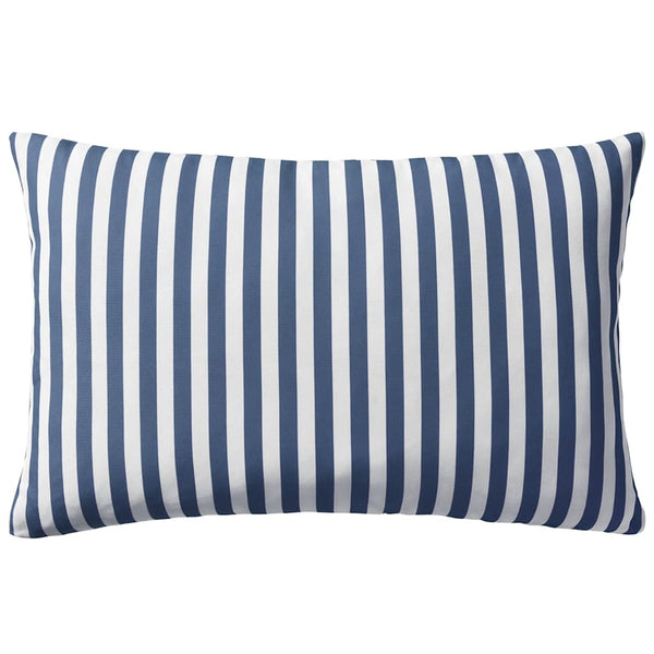 vidaXL Garden Cushions 2 pcs. Striped 60 x 40 cm Navy Blue